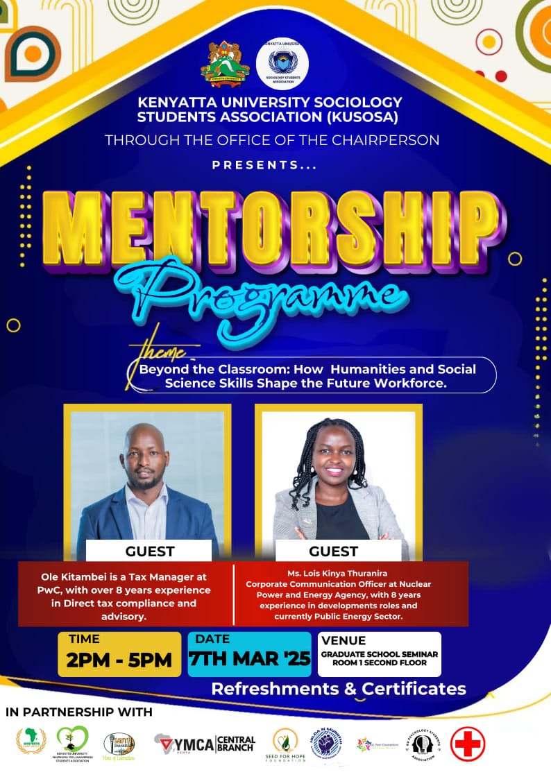 Kenyatta University Sociology Students Association Mentorship programme